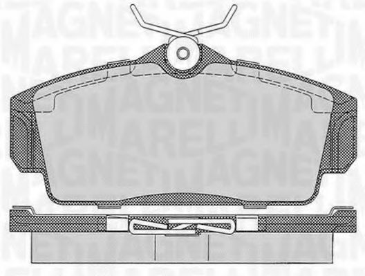 Тормозные колодки MAGNETI MARELLI 363916060344