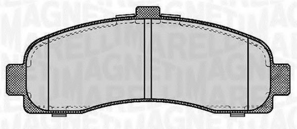 Тормозные колодки MAGNETI MARELLI 363916060346