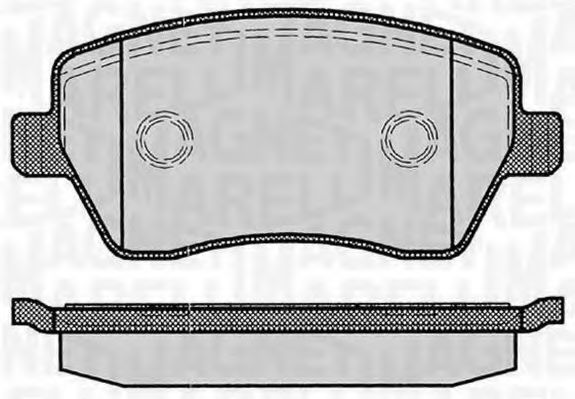Тормозные колодки MAGNETI MARELLI 363916060347