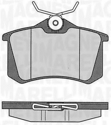 Тормозные колодки MAGNETI MARELLI 363916060348