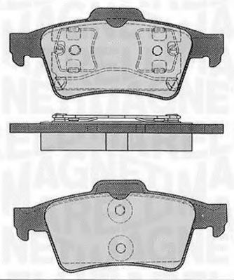 Тормозные колодки MAGNETI MARELLI 363916060349