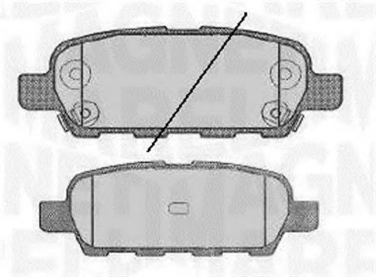 Тормозные колодки MAGNETI MARELLI 363916060350