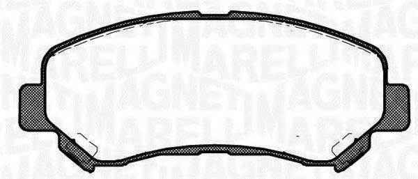 Тормозные колодки MAGNETI MARELLI 363916060351