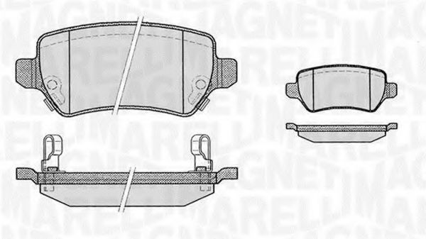 Тормозные колодки MAGNETI MARELLI 363916060356