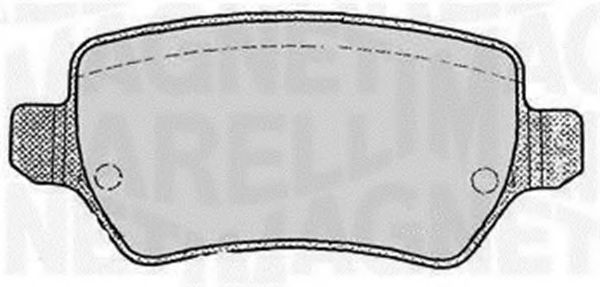 Тормозные колодки MAGNETI MARELLI 363916060358