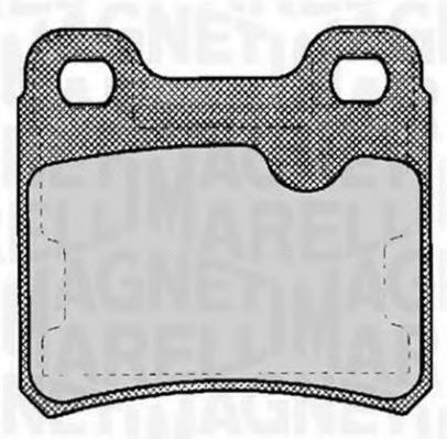 Тормозные колодки MAGNETI MARELLI 363916060359