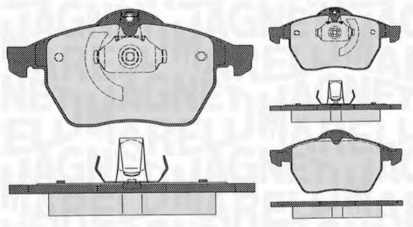 Тормозные колодки MAGNETI MARELLI 363916060360