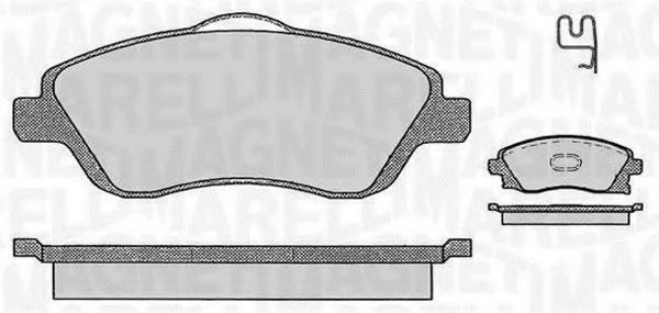 Тормозные колодки MAGNETI MARELLI 363916060362