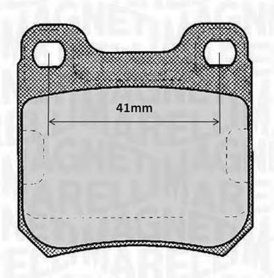 Тормозные колодки MAGNETI MARELLI 363916060367