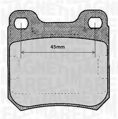 Тормозные колодки MAGNETI MARELLI 363916060368