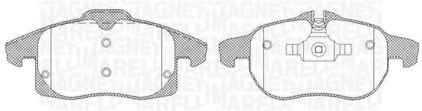 Тормозные колодки MAGNETI MARELLI 363916060369