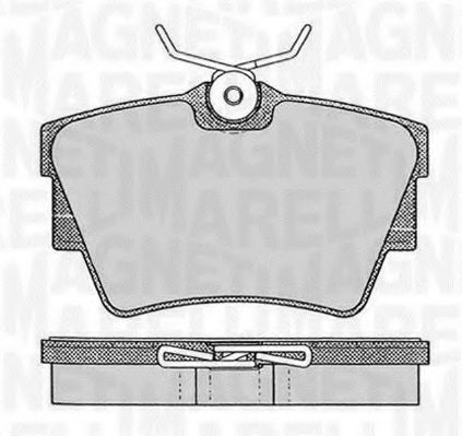 Тормозные колодки MAGNETI MARELLI 363916060370