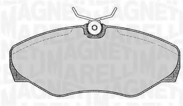 Тормозные колодки MAGNETI MARELLI 363916060371
