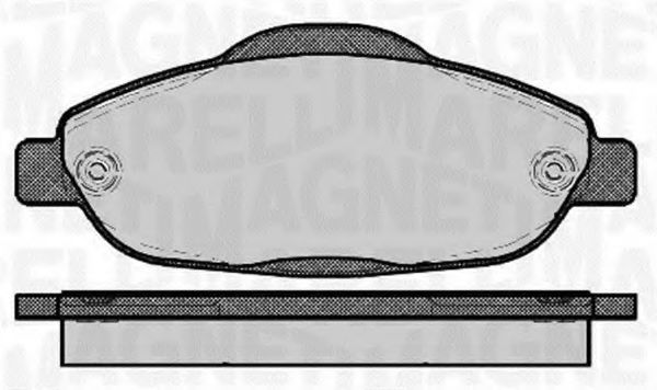 Тормозные колодки MAGNETI MARELLI 363916060373