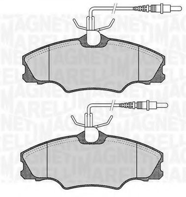 Тормозные колодки MAGNETI MARELLI 363916060374