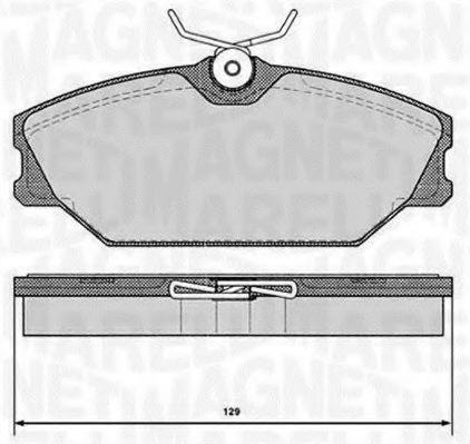Тормозные колодки MAGNETI MARELLI 363916060377