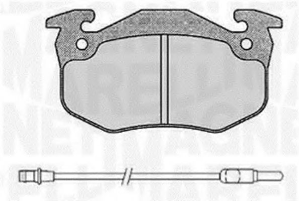 Тормозные колодки MAGNETI MARELLI 363916060378