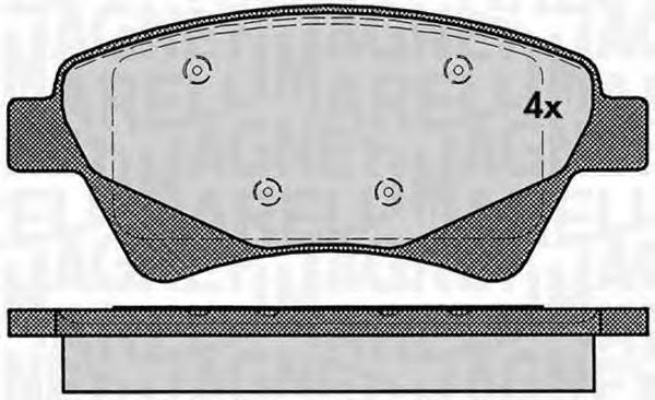 Тормозные колодки MAGNETI MARELLI 363916060380