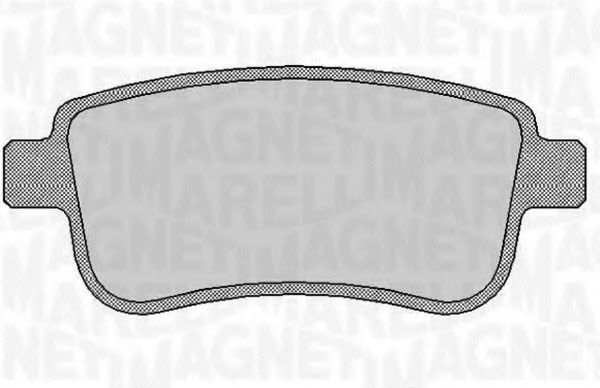 Тормозные колодки MAGNETI MARELLI 363916060382
