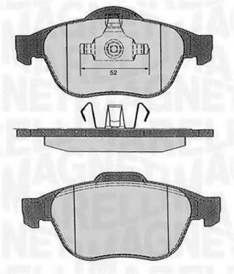 Тормозные колодки MAGNETI MARELLI 363916060383
