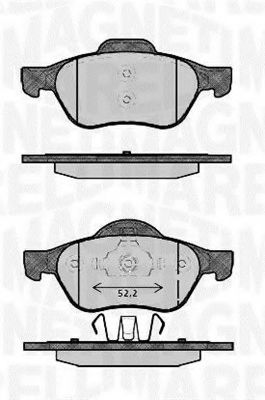 Тормозные колодки MAGNETI MARELLI 363916060384