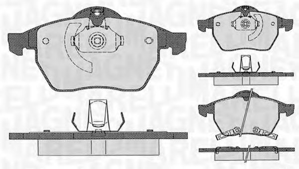 Тормозные колодки MAGNETI MARELLI 363916060386