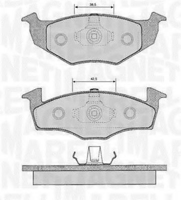 Тормозные колодки MAGNETI MARELLI 363916060391
