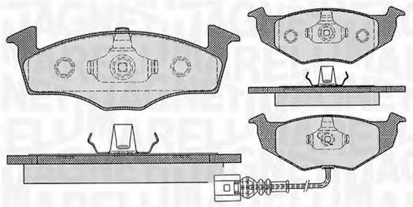 Тормозные колодки MAGNETI MARELLI 363916060396