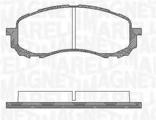 Тормозные колодки MAGNETI MARELLI 363916060400