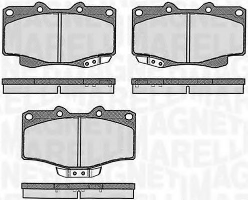 Тормозные колодки MAGNETI MARELLI 363916060401