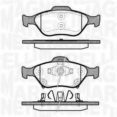 Тормозные колодки MAGNETI MARELLI 363916060404