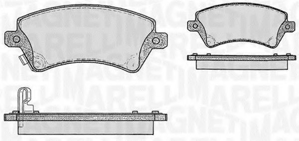 Тормозные колодки MAGNETI MARELLI 363916060408
