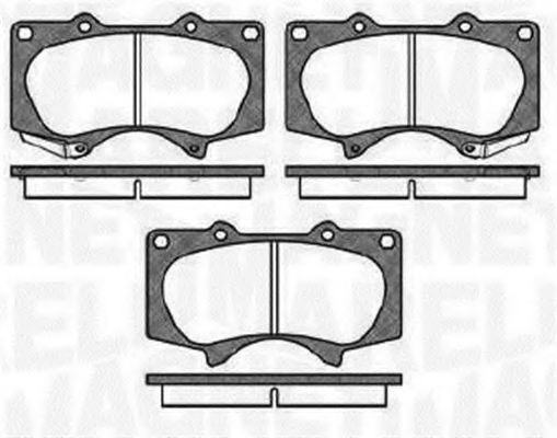 Тормозные колодки MAGNETI MARELLI 363916060409