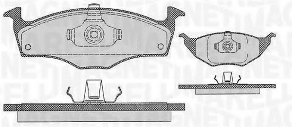 Тормозные колодки MAGNETI MARELLI 363916060411