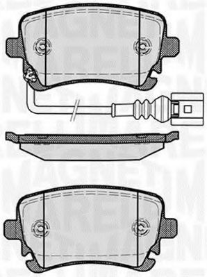 Тормозные колодки MAGNETI MARELLI 363916060412
