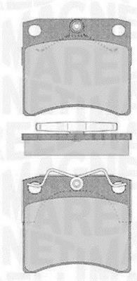 Тормозные колодки MAGNETI MARELLI 363916060415