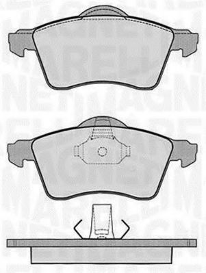 Тормозные колодки MAGNETI MARELLI 363916060418