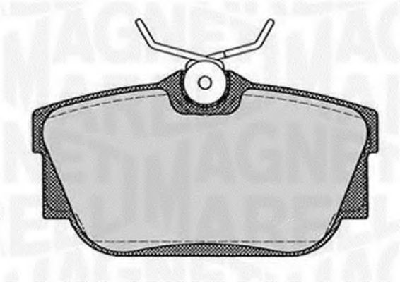 Тормозные колодки MAGNETI MARELLI 363916060420