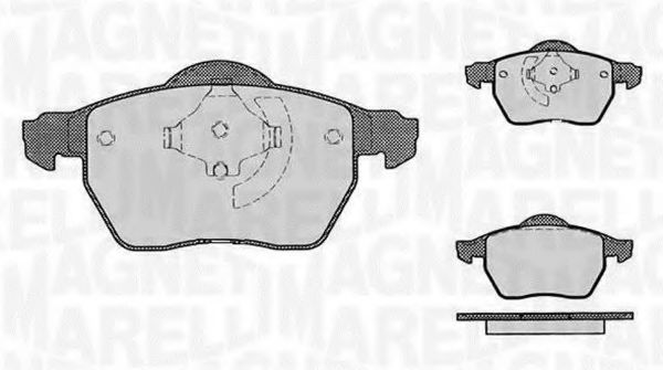 Тормозные колодки MAGNETI MARELLI 363916060421
