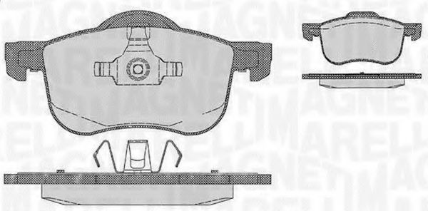 Тормозные колодки MAGNETI MARELLI 363916060422