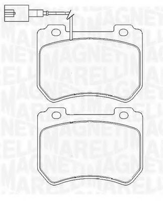 Тормозные колодки MAGNETI MARELLI 363916060423