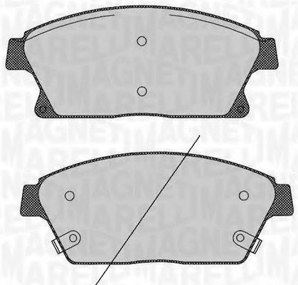 Тормозные колодки MAGNETI MARELLI 363916060424