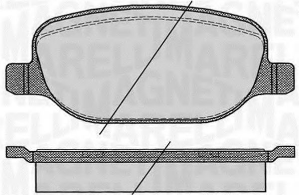 Тормозные колодки MAGNETI MARELLI 363916060425