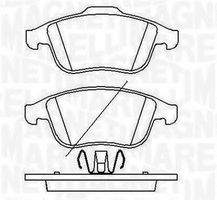 Тормозные колодки MAGNETI MARELLI 363916060429