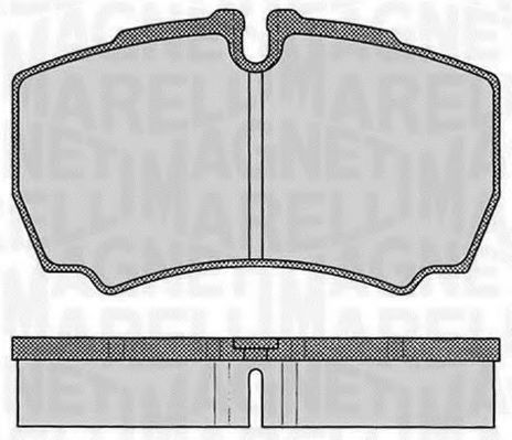 Тормозные колодки MAGNETI MARELLI 363916060434