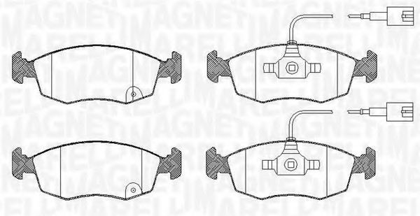 Тормозные колодки MAGNETI MARELLI 363916060440