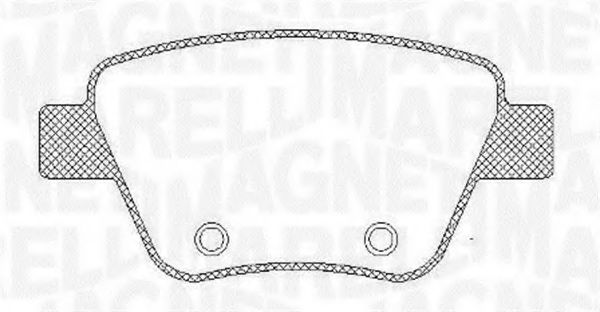 Тормозные колодки MAGNETI MARELLI 363916060441