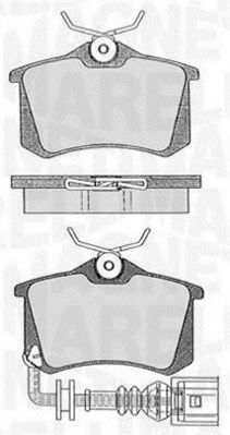 Тормозные колодки MAGNETI MARELLI 363916060442