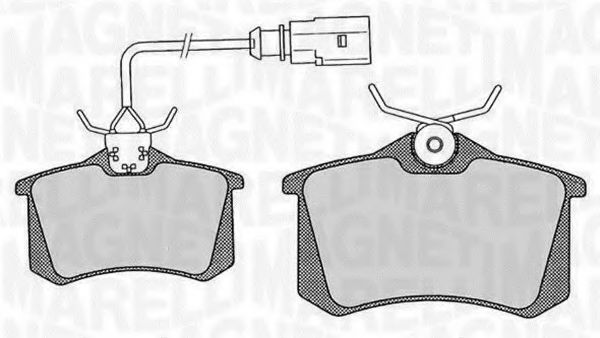 Тормозные колодки MAGNETI MARELLI 363916060443