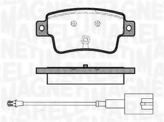 Тормозные колодки MAGNETI MARELLI 363916060446